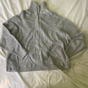 Plus Size Quarter Zip Sweater